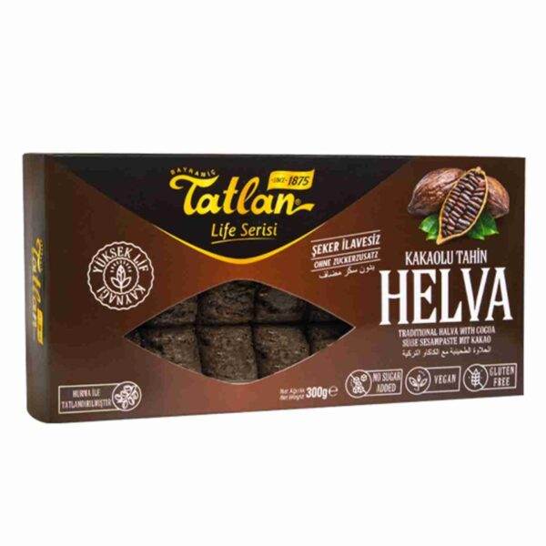 Chałwa sezamowa kakaowa bez cukru300g1