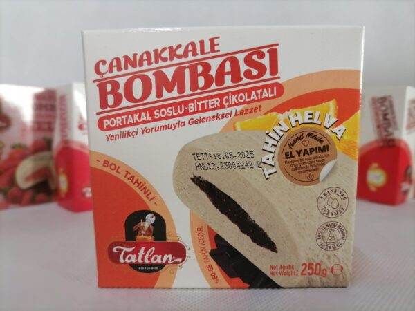 Chałwa sezamowa z sosem pomarańczowym z gorzką czekoladą